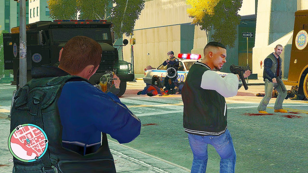 GTA 4: Niko, Johnny & Luis 6-Star Rampage and Explosive Police Chase - Epic Escape - # 38