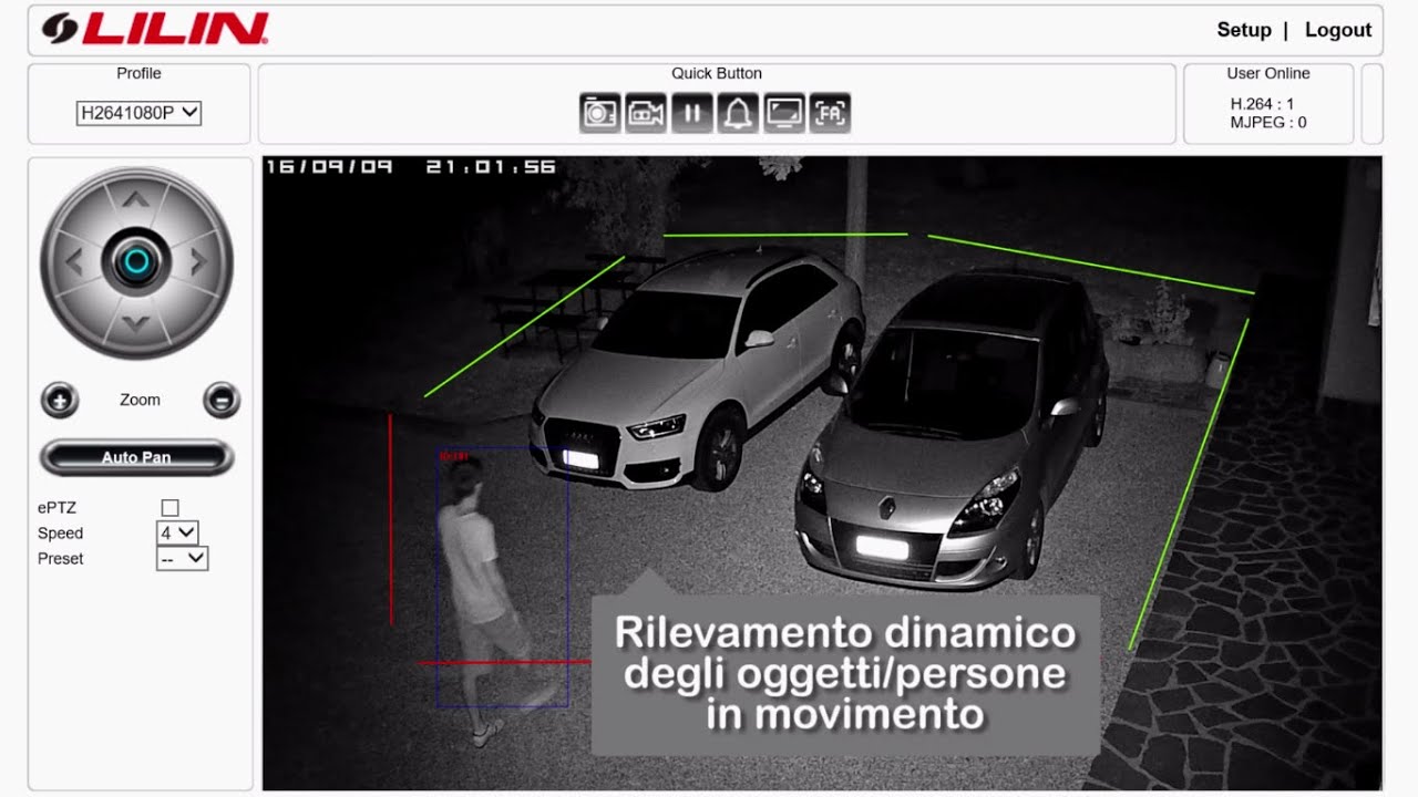 Analisi video per il rilevamento di persone di notte SR7428EX3
