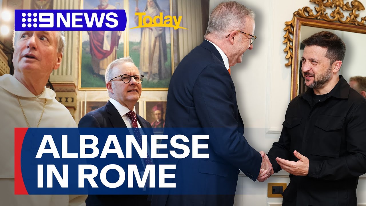 PM meets with Ukraine's President, holds diplomatic talks with world leaders | 9 News Australia