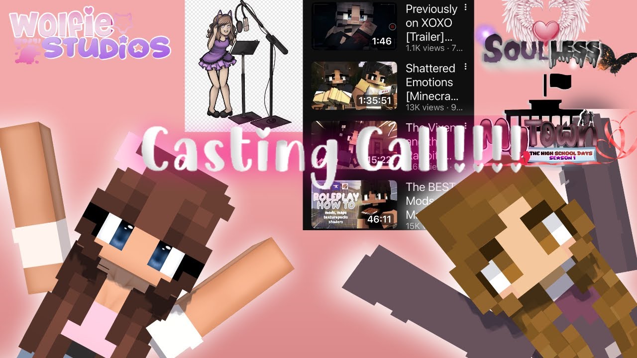 WOLFIE STUDIOS APPLICATIONS?CASTING CALL IS OPEN TO YOU TO APPLY!|MINECRAFT ROLEPLAY CASTING CALL