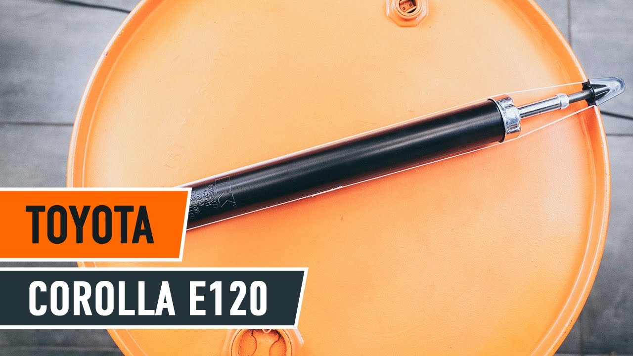 Tutorial: Come sostituire Ammortizzatori posteriori su TOYOTA COROLLA E120
