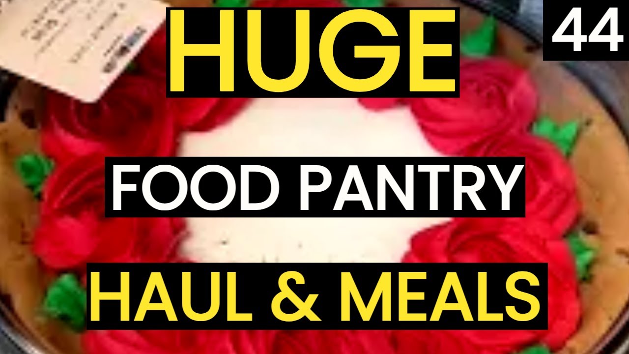 Food Pantry Haul & Food Bank Haul! Frugal Living & Minimalism Vlog -Frugal - Food Pantry Meal - Meal