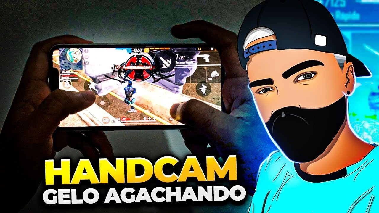 MOSTRANDO AS MÃOS JOGANDO GELO AGACHANDO - HANDCAM IPHONE 11 PRO MAX - FREE FIRE