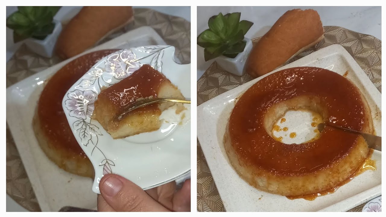 فلان كراميل بالخبز البايت وصفة اقتصادية بامتياز وذوق فوق الخيال جربوها ومتندموش عليها🍮🍮