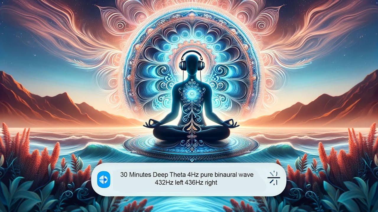 Pure Deep Theta 4 Hz Ton | Binauraler Ton f&uuml;r tiefe Entspannung und Theta-Wellen-Meditation