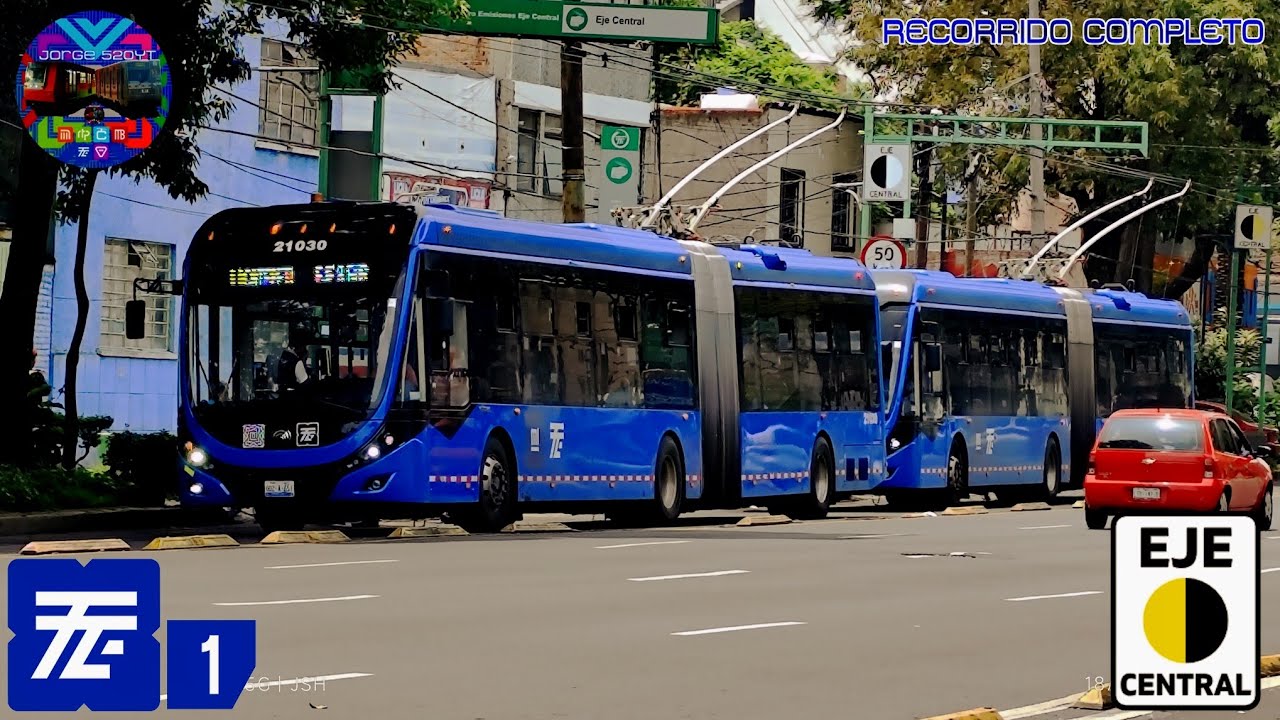 Trolebús CDMX Linea 1: Recorrido Completo (Yutong ZK5120C 