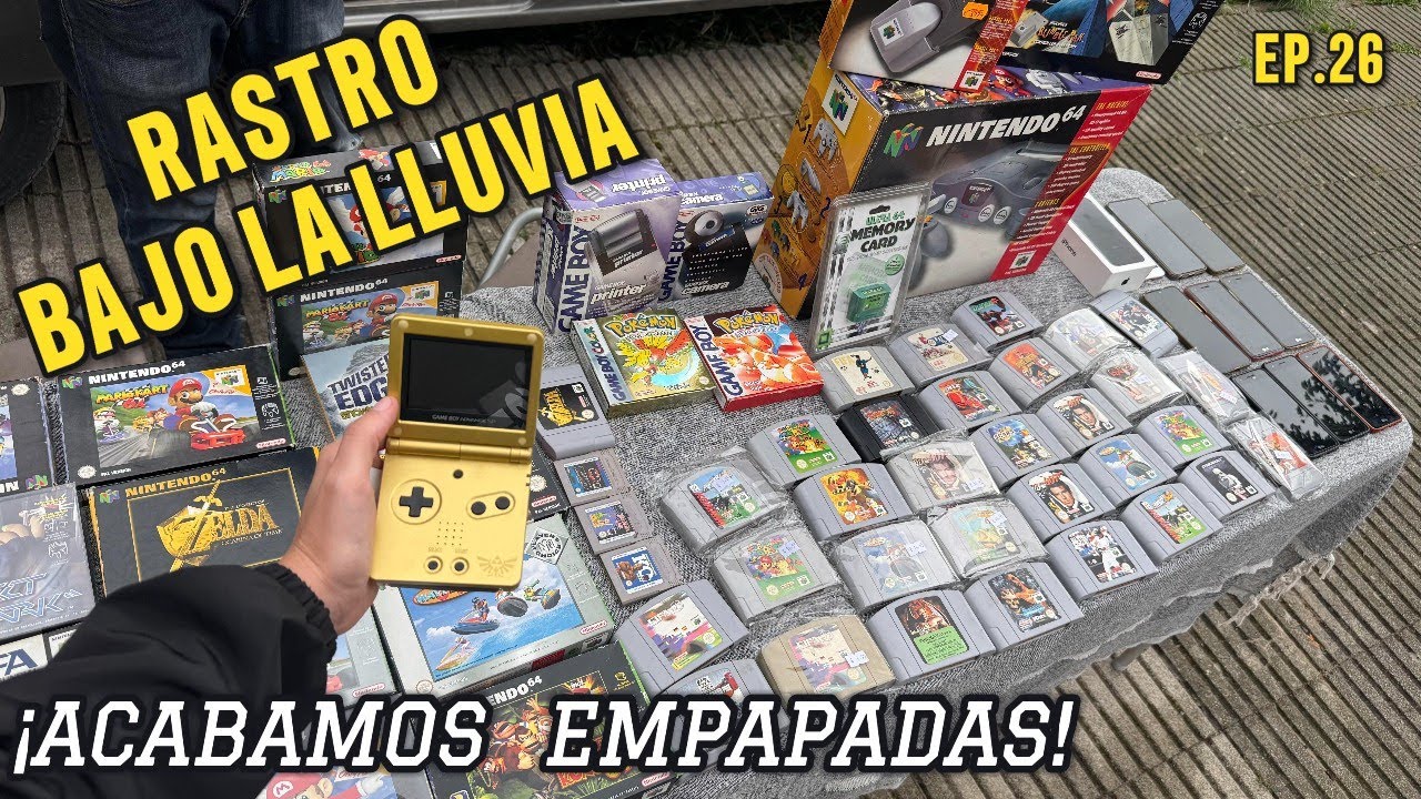 RASTRO bajo la LLUVIA. SP ZELDA, NINTENDO 64, ARTÍCULOS NINTENDO DE COLECCIONISTA. Girona. EP.26