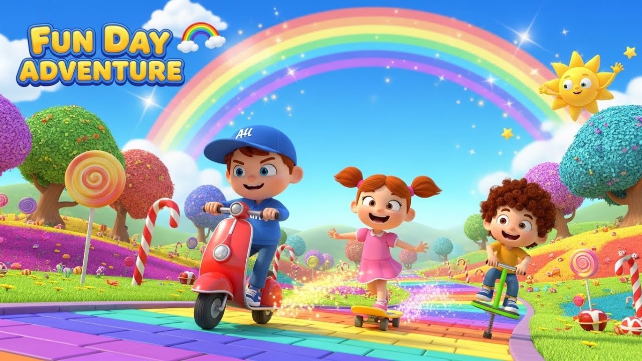 Ali, Sara & Hamza’s Fun Day Adventure 🌈