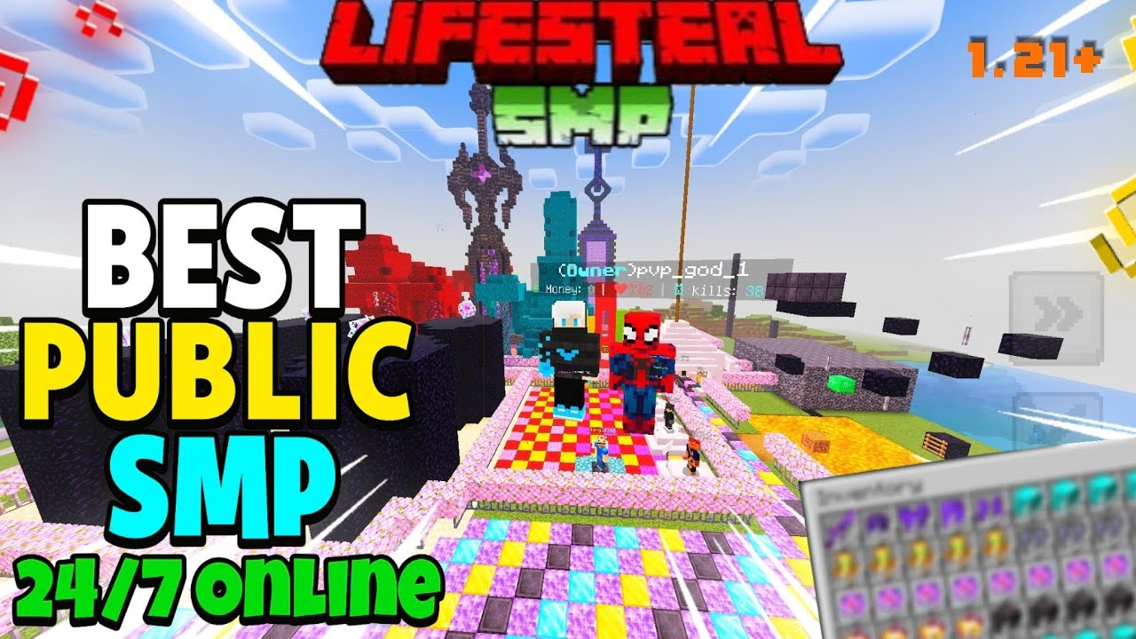 Best Minecraft Public Lifesteal Smp 🥳 | 24/7 Online | Java + Bedrock |  Cracked 1.21! 🍹