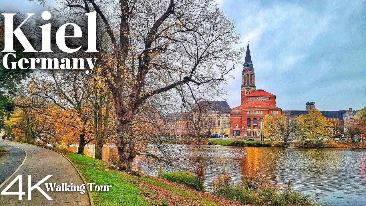 Kiel, Germany 🇩🇪 - Walking Tour November 2022 - 4K Ultra HD
