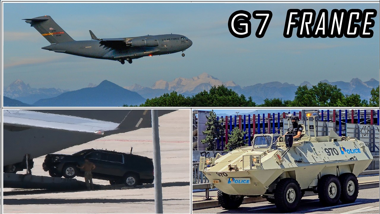 Four planes fly President Trump's motorcades to Europe