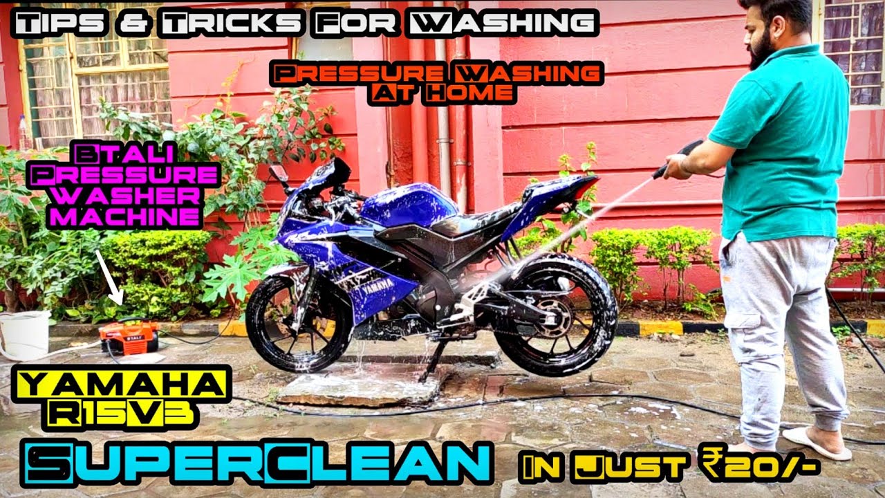 How To SUPERCLEAN Your Bike At Home Like Professional| Full Detailed & Steps| BTALI Pressure washer