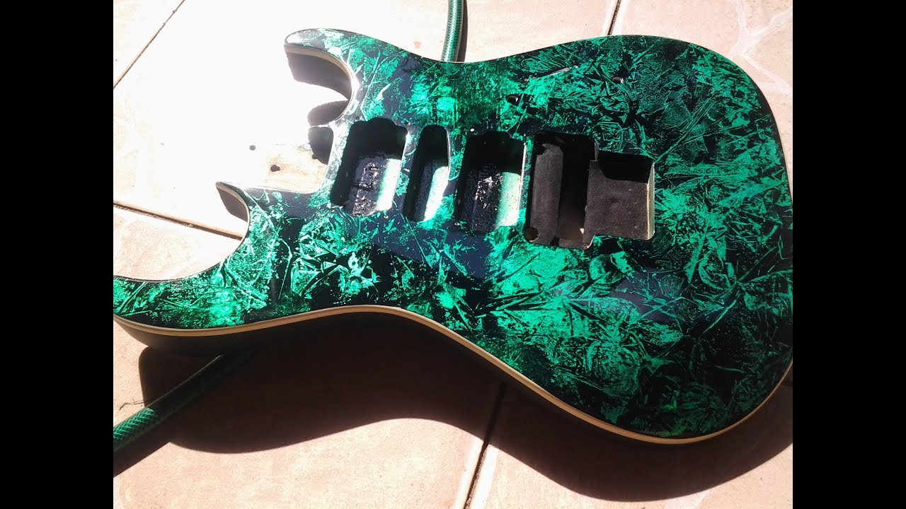 Pintura 3D em Guitarra - Guitar with 3d paint