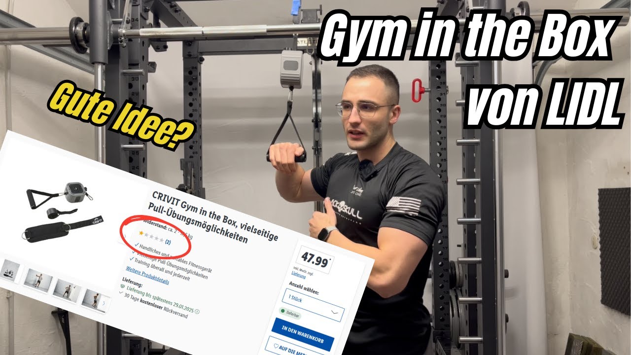 Ein Kabelzug für 40€ ??? LIDL versucht zu liefern / Gym in the Box von Crivit