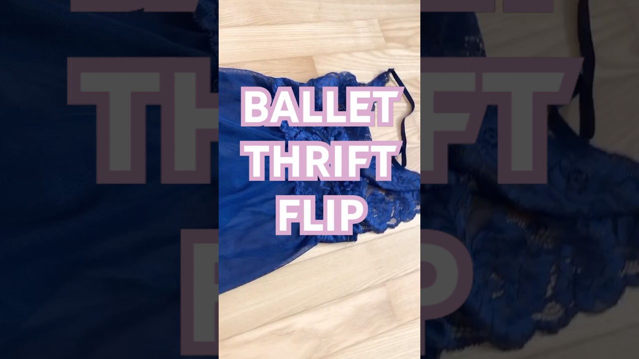 Sew a ballet wrap skirt with me💙🩰#ballet #sewing #thriftflip #dance #sew #skirt
