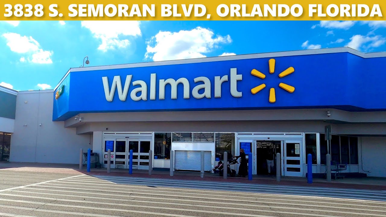 Shopping at Walmart in East Orlando Florida at 3838 South Semoran Blvd (SR-436) Store 1084