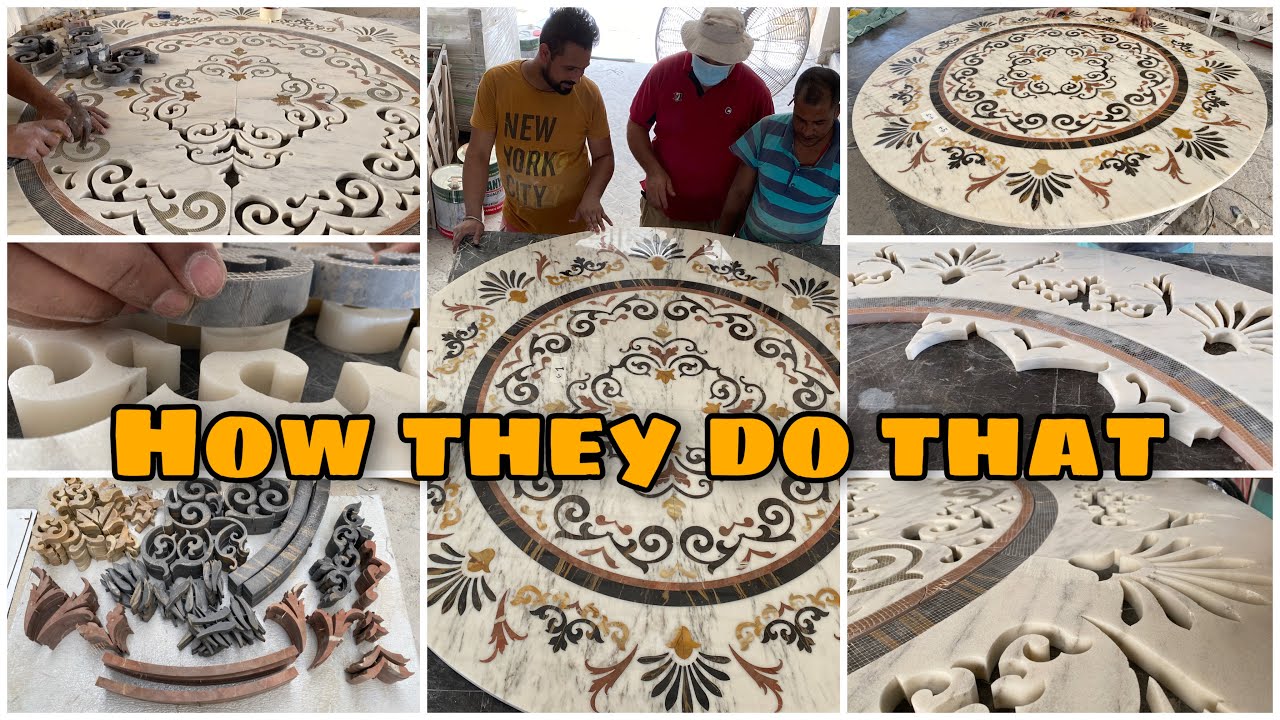 Marble design for floor Waterjet CNC machine cutting