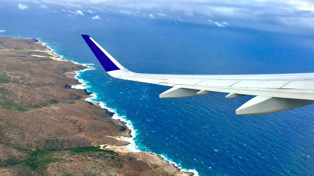 VERY WINDY Takeoff Aruba — A321-231 — JetBlue Airways — AUA-JFK — N952JB