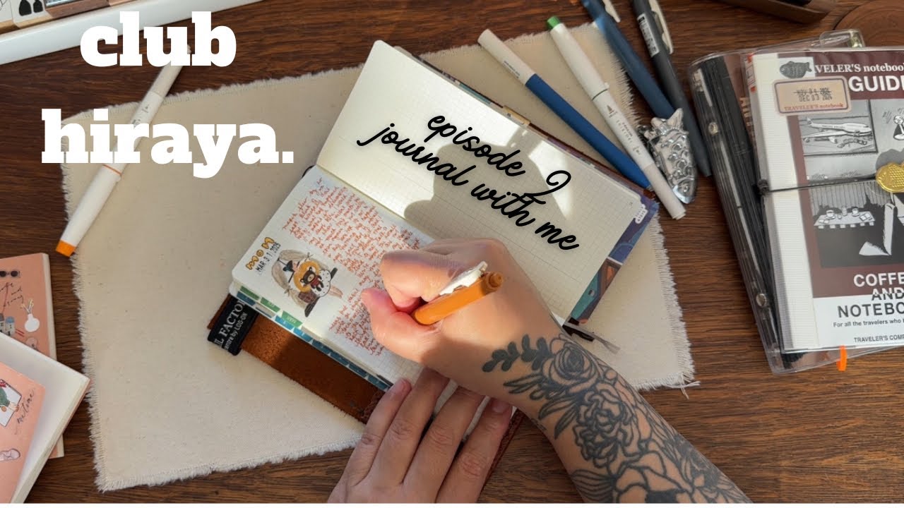 A Slow Morning Journal With Me in My Hobonichi Weeks | Sticker Journaling | from the Hiraya Archives