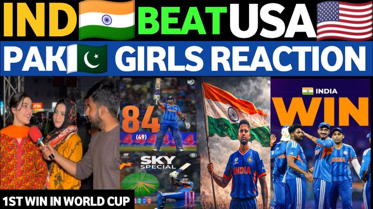 IND 🇮🇳 Beat U.S.A 🇺🇲 In 1St T20 WORLD CUP || SURYA 84 , SIRAJ 3/29 || Pakistani GIRLS REACTION 