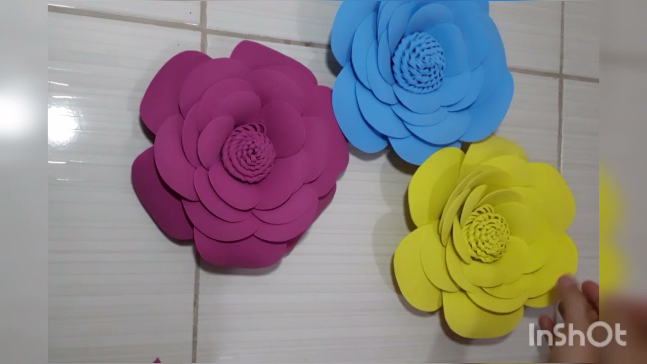 flor grande em e.v.a