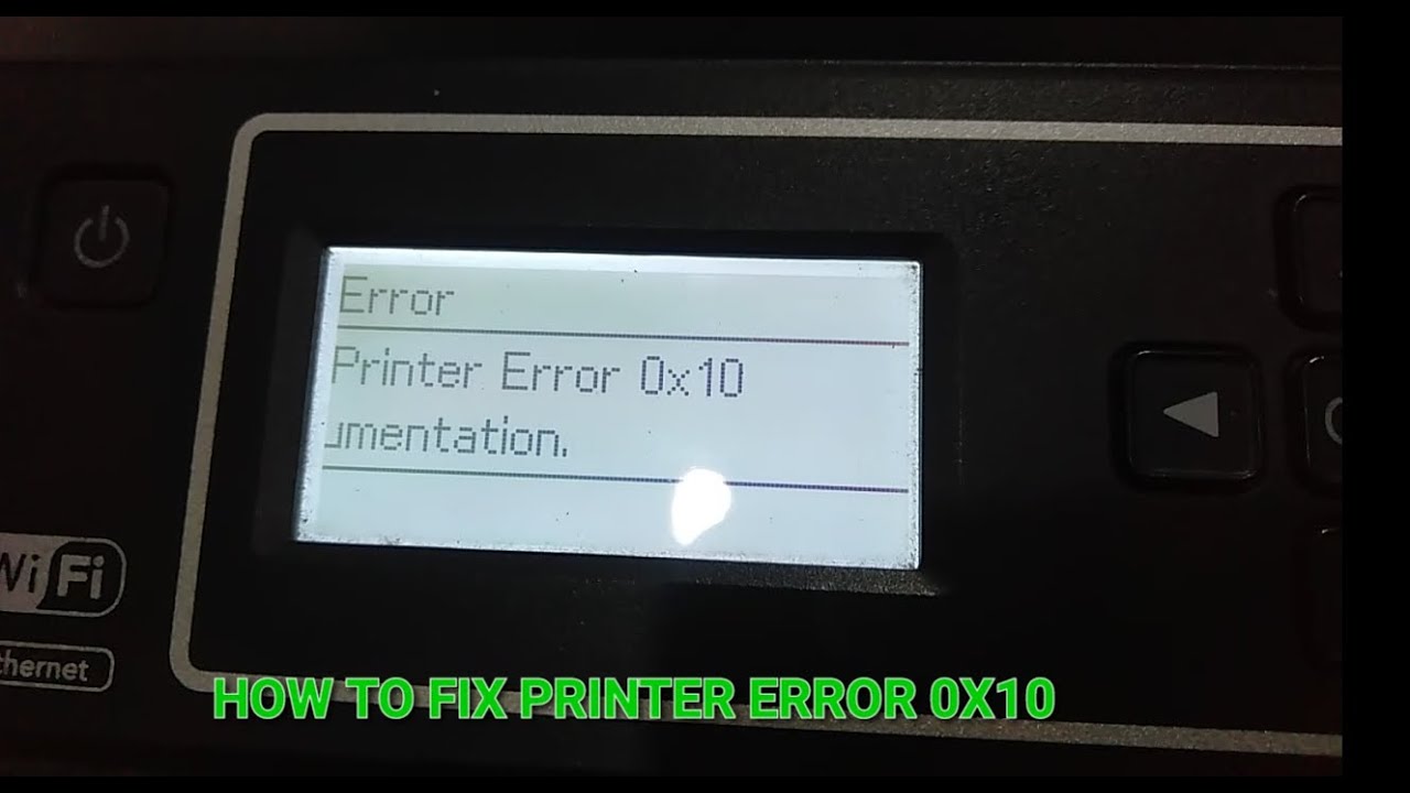 EPSON L565 - PRINTER ERROR 0X10 (SOLUTIONS)