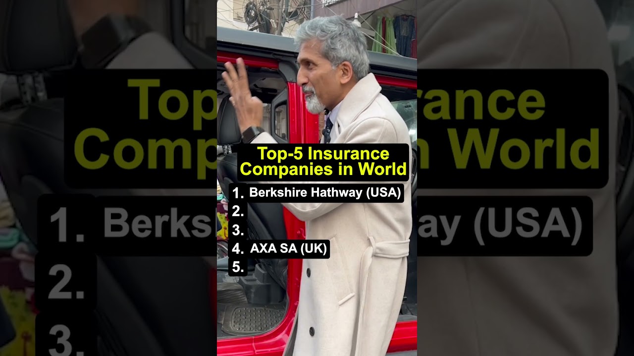 Top-5 Insurance Companies in the World | Anurag Aggarwal | #ytshorts | #top5 | #youtubeshorts