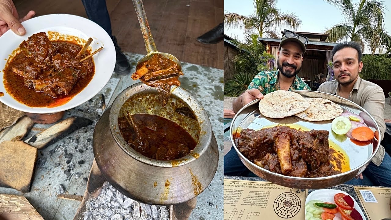 बुंदेलखंड का चुल्हे पर बना देसि घी बुन्देली मटन | झाँसी चूल्हेवाला Restaurant कि जान है |