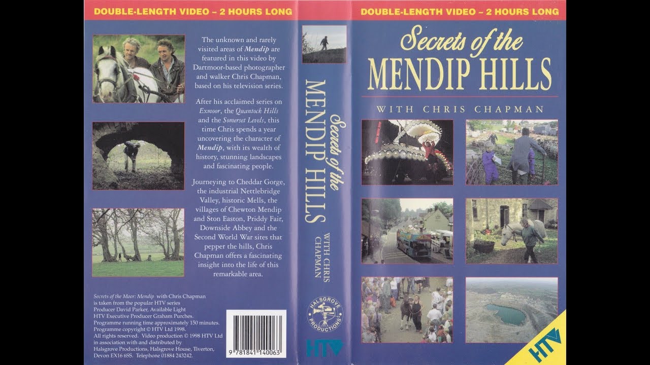 Secrets of Mendip Hills with Chris Chapman (1998 UK VHS)