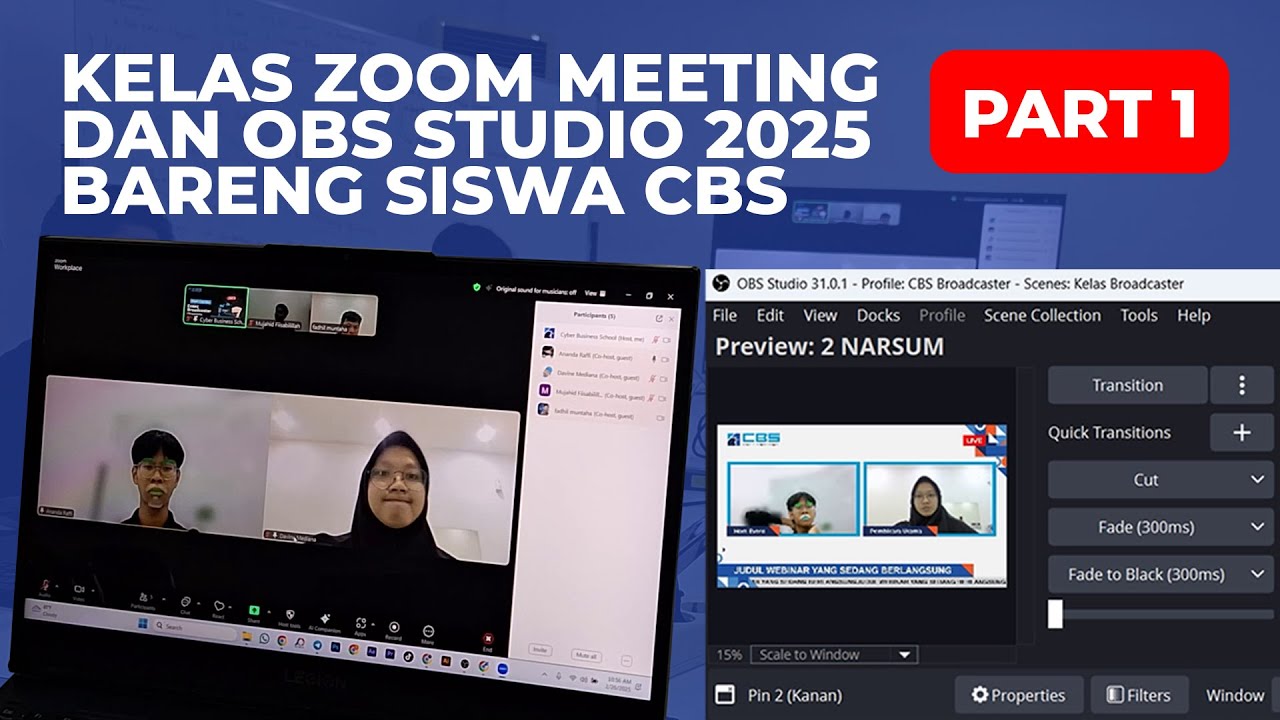 Part 1 - Kelas Zoom Meeting dan OBS Studio 2025 (Insert Frame)