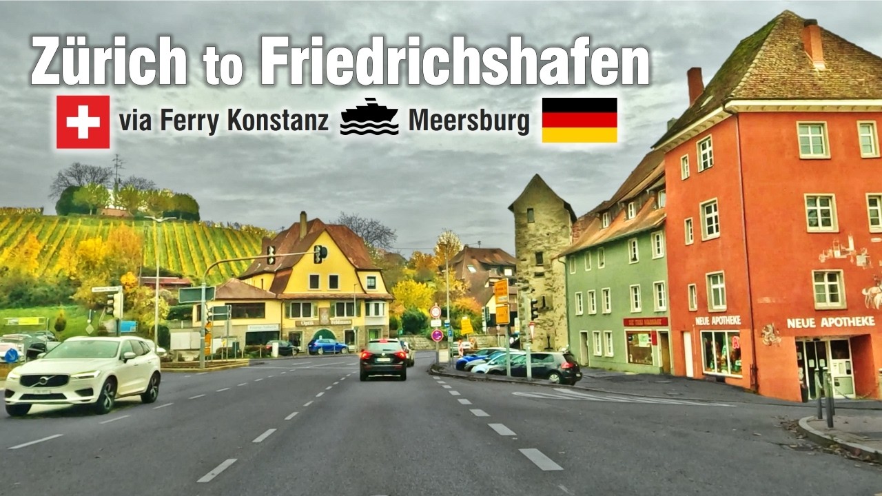 Zurich (CH) to Friedrichshafen (DE) 🇨🇭 🇩🇪 Autumn Road Trip to the City of Zeppelins [4K]
