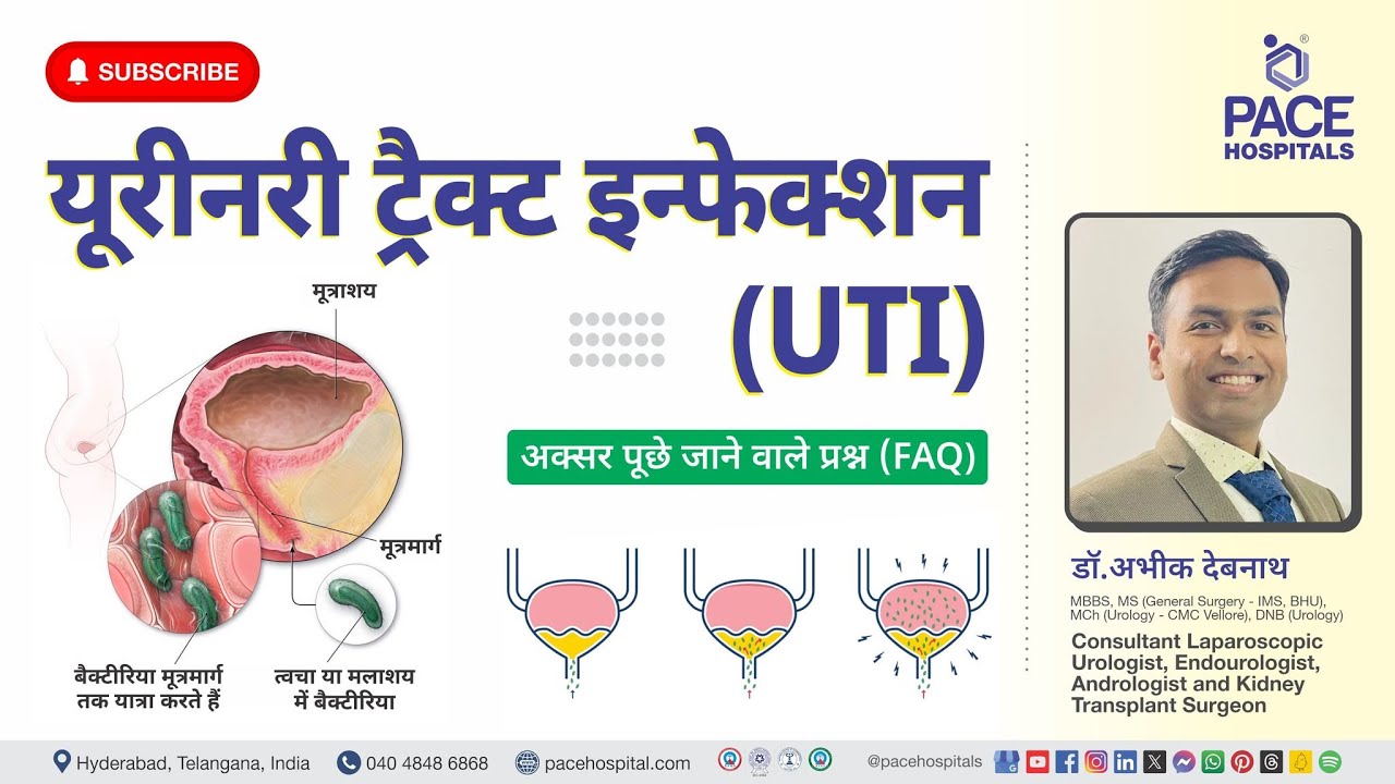 Urinary Tract Infection (UTI) Hindi | मूत्र मार्ग संक्रमण -  कारण, लक्षण, जटिलताएँ, जाँच एवं उपचार
