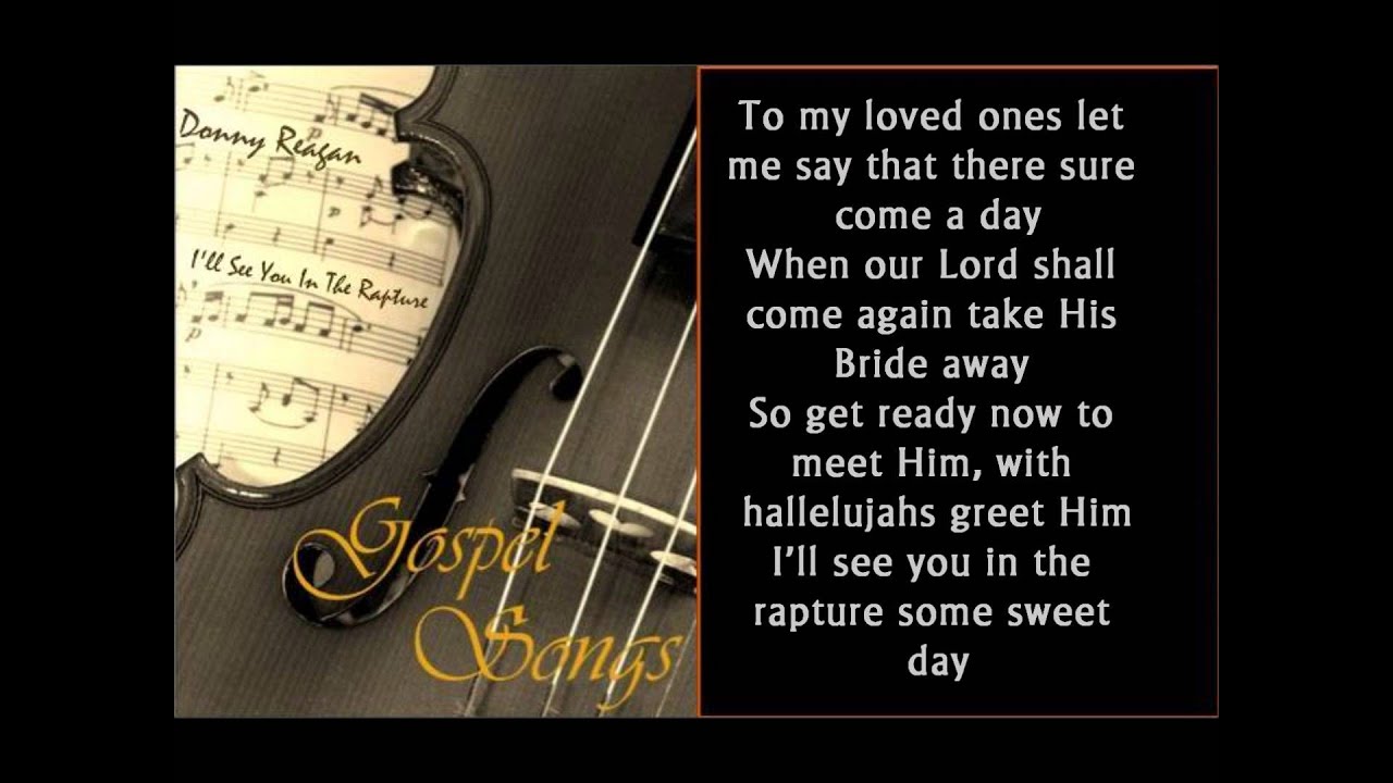 I'll See You In The Rapture - Donny Reagan
