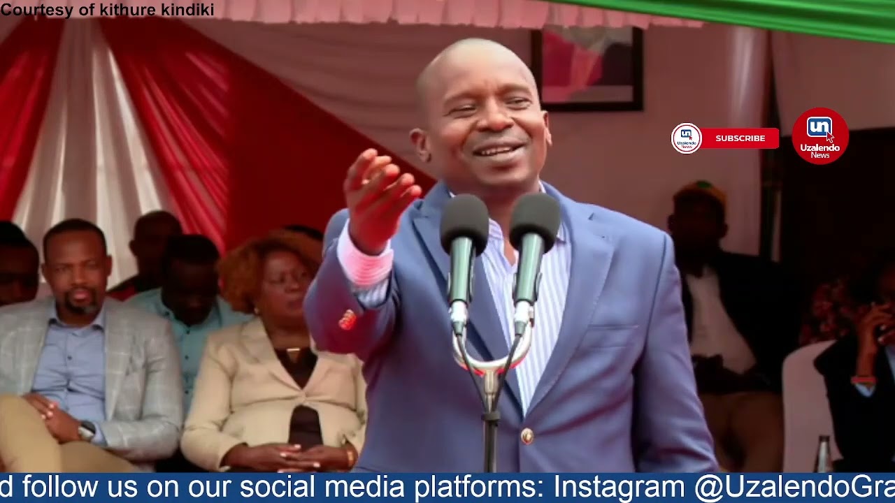 DP Kindiki To Politicians