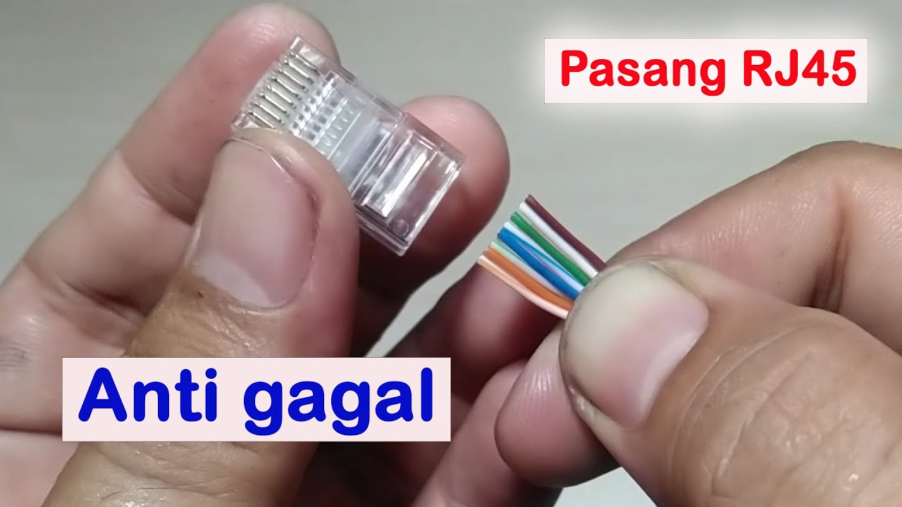 Pasang RJ45 ANTI GAGAL !!!