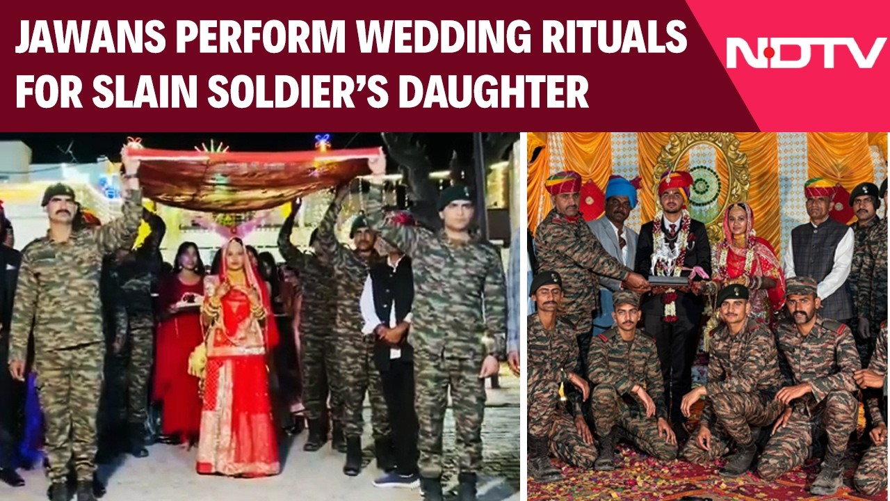 Jawans Perform Wedding Rituals For Slain Soldier’s Daughter In Rajasthan