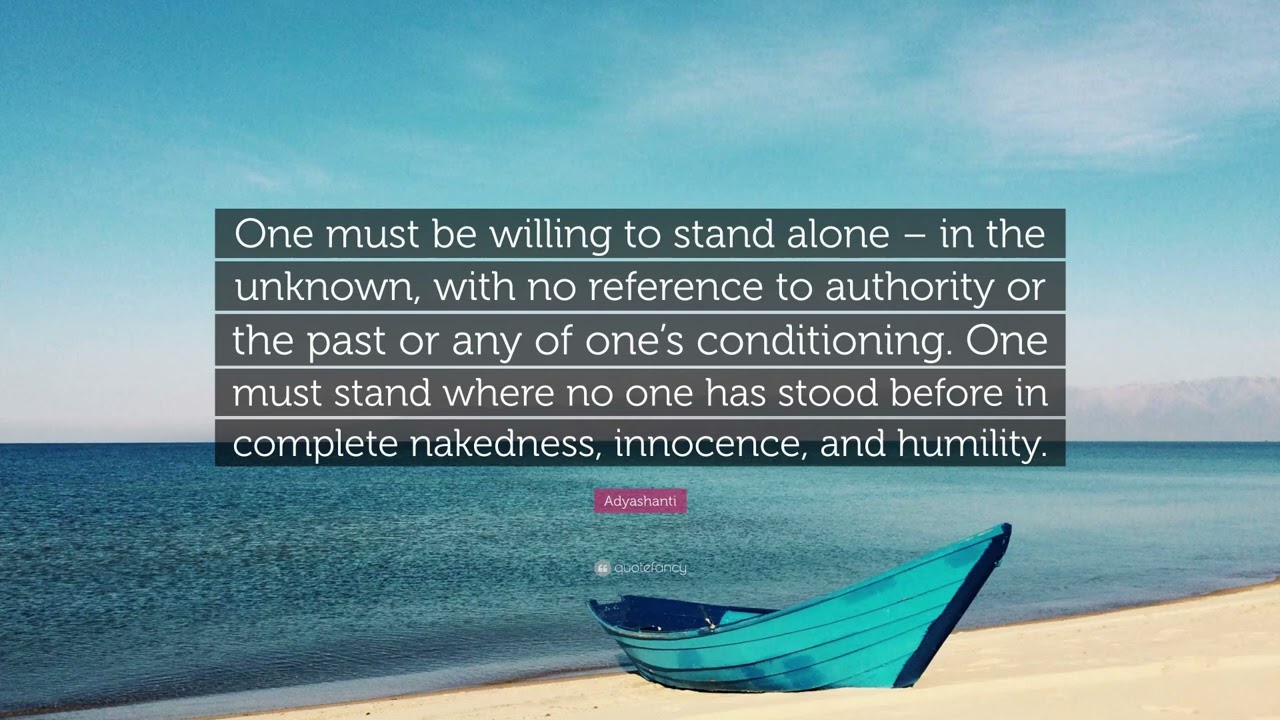 Adyashanti: attachment (even to spirituality) is to avoid direct experience of real aloneness (Q&A)