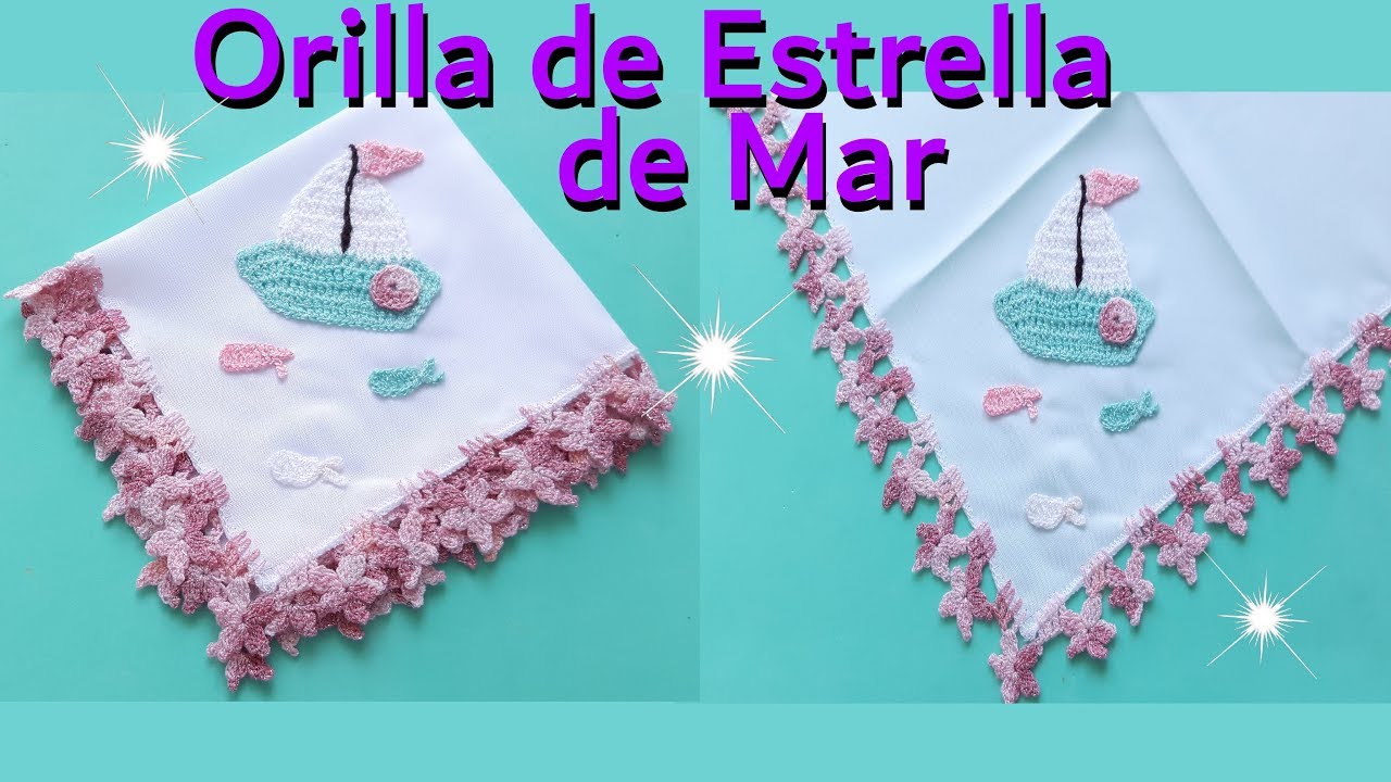 Puntilla Estrella de Mar / Tejido a crochet 👌😉
