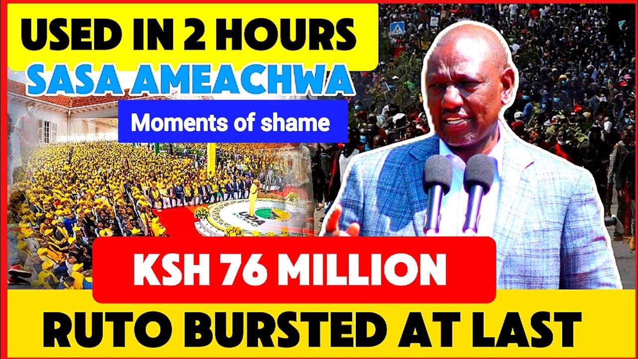 RUTO SPOTTED SPENDING KSH 72M & FINALLY BLAMES TREASURY AS UDA ASPIRANTS WALK OUT FROM HIM!!