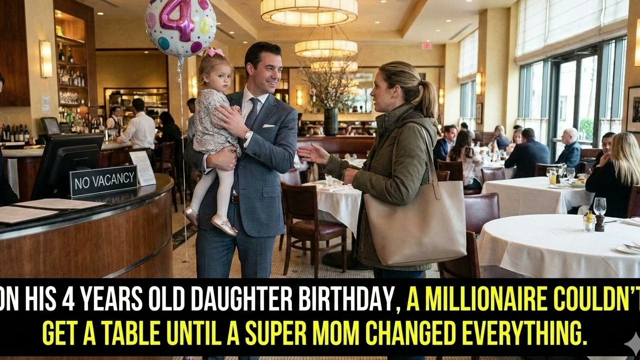 on his 4 years old daughter BIRTHDAY, a MILLIONAIRE couldnt get a table until a SUPER MOM changed