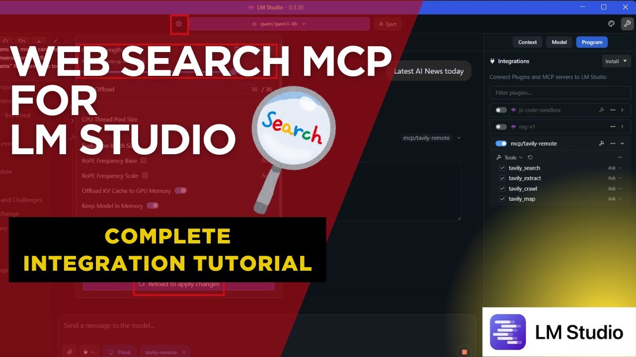 Add Web Search MCPs to LM Studio (Tavily + Brave) - OpenAI-Compatible Responses API