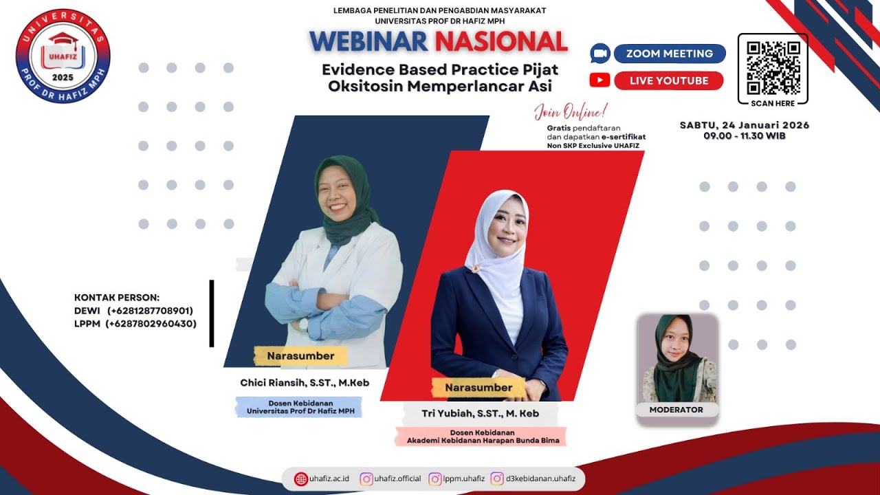 WEBINAR NASIONAL EVIDENCE BASED PRACTICE : PIJAT OKSITOSIN MEMPERLANCAR ASI