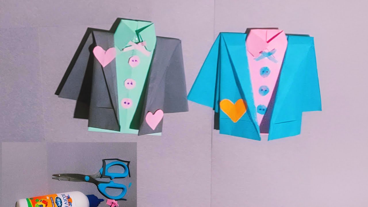 how to make a paper coat Easy | origami paper craft | Paper coat | make a paper coat | diy 