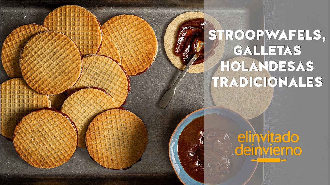 {Stroopwafels}, galletas holandesas rellenas de toffee