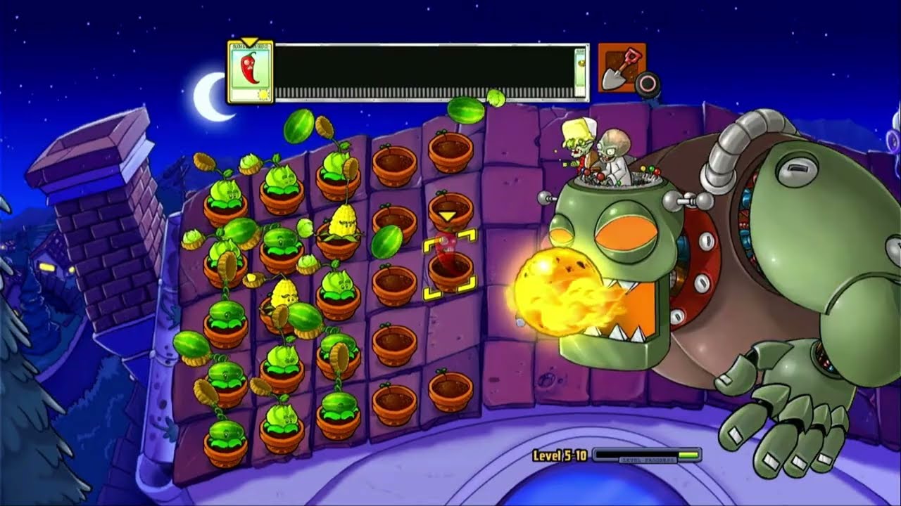Plants Vs Zombies: Dr. Zomboss Fight | Roll Credits! (PS3)