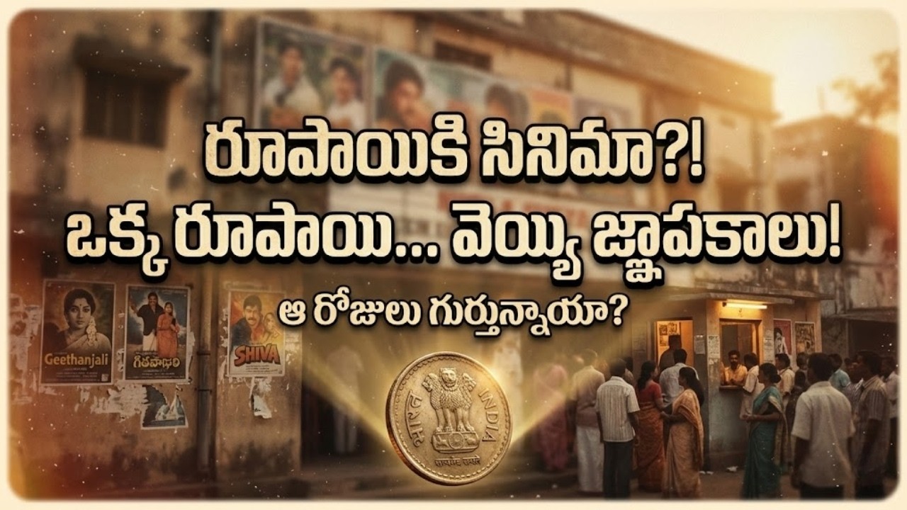 రూపాయికి సినిమా, అణాకి ఆనందం! | ఒక్క రూపాయి.. వెయ్యి జ్ఞాపకాలు. | One rupee... a thousand memories.