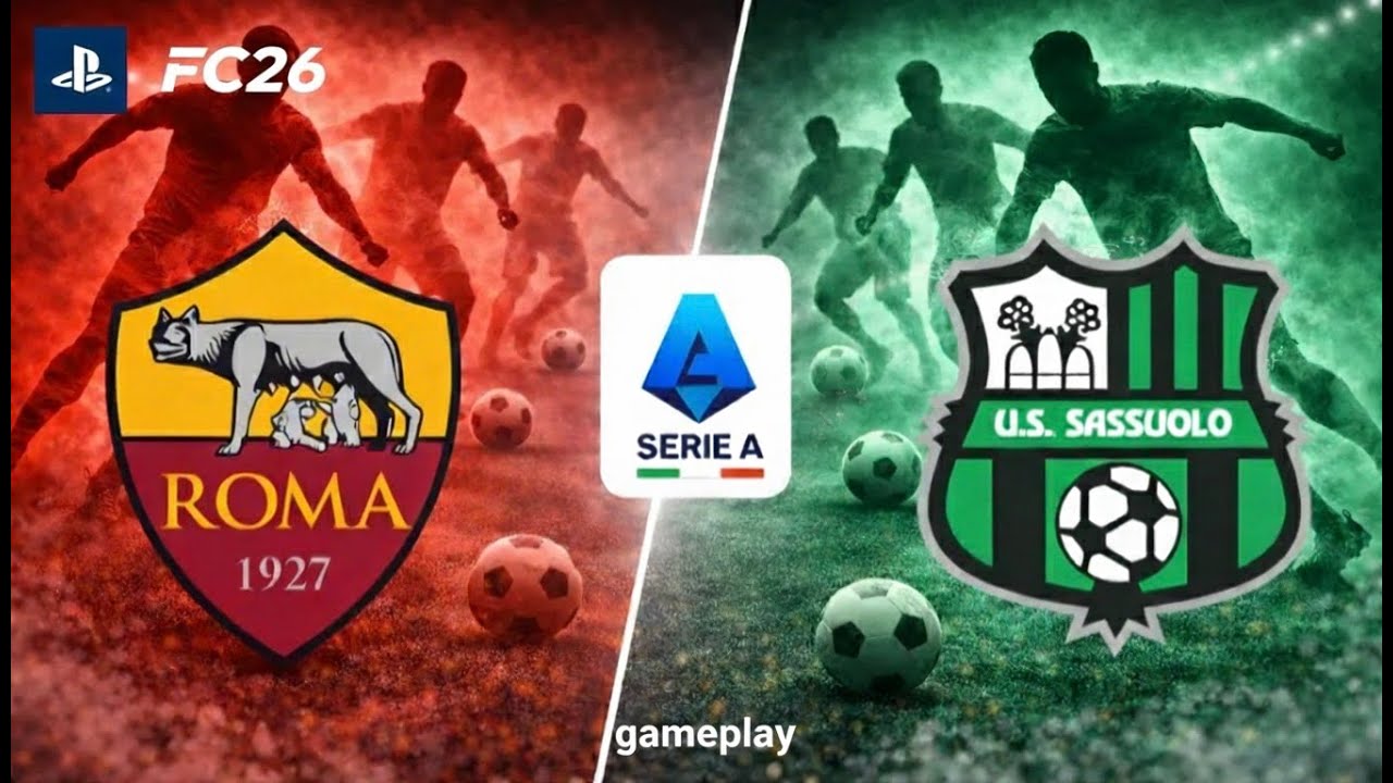 🔥 AS Roma 🆚 Sassuolo | الدوري الإيطالي 🇮🇹 | FC 26 PS5 Gameplay