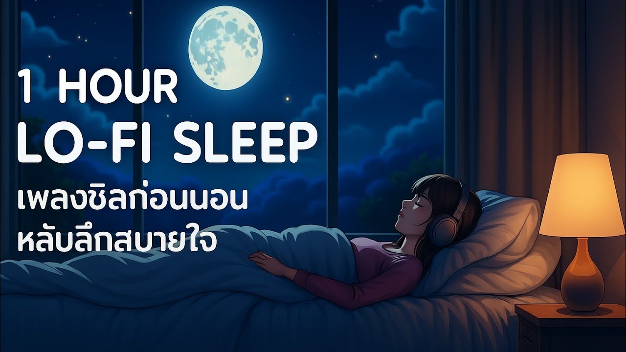 1 Hour Lo-fi Sleep Music 🌌 | เพลงชิลก่อนนอน หลับสบาย ไม่มีโฆษณา | Sleep & Relax