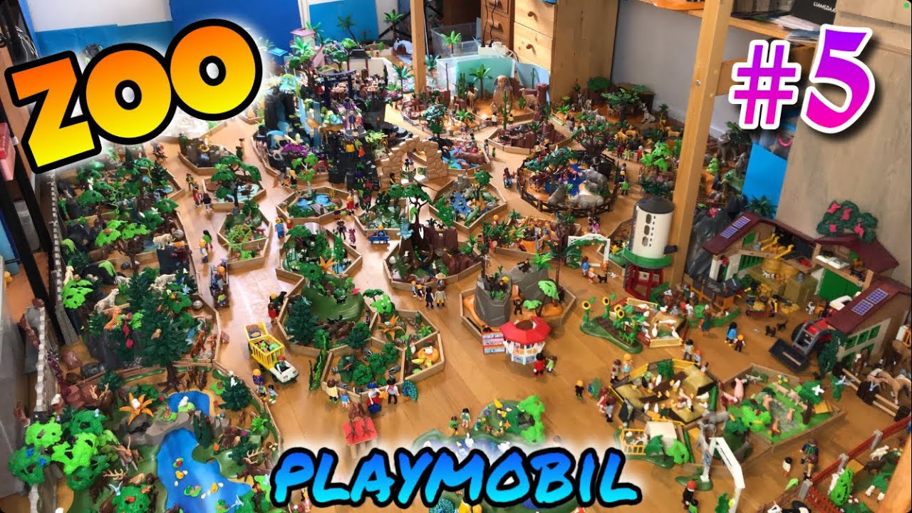 ZOO Playmobil XXL n°5 - Diorama (11m², 1850 animaux, 250 personnages, 60 enclos)