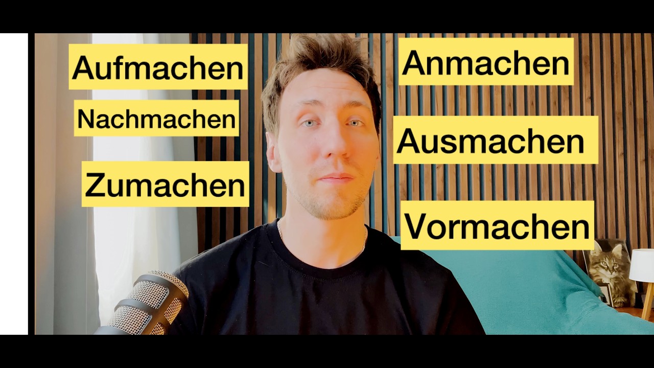Anmachen, Ausmachen, Aufmachen: So funktioniert „machen“ mit Präfixen